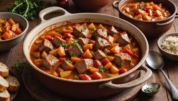Savez vous préparer un ragoût de porc créole festif ?